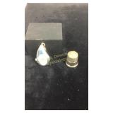 Sterling Silver Clip Watch & Thimble