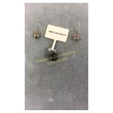 Black Tourmaline Sterling Earrings & Pendant