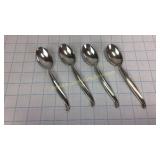 4 International Sterling Swan Lake Tea Spoons