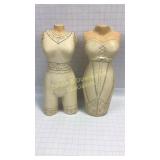 2 Jewelry Display Forms 16" H