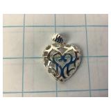 Sterling Heart Pendant 5.5 Grams Total Weight