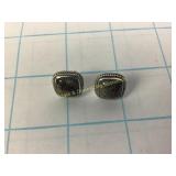 Sterling Jasper Earrings 5.7 Grams Total Weight
