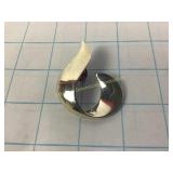 2" W Sterling Brooch 20.3 Grams Total Weight