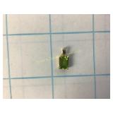 14KP Peridot Pendant 0.7 Grams Total Weight
