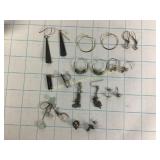 10 Pairs of Earrings Various Styles