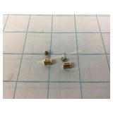 Pair of Peridot Probable Gold Earrings