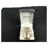 Ladies Embassy Watch w/ Diamonds & Quartz