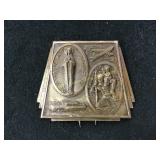 Vintage Tin OL of the Highway Pin