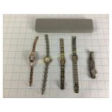 5 Ladies Watches EA Armitron Cardini