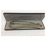 Sterling Necklace 17" L & Bracelet 7.5" L