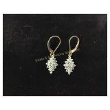 14K Aquamarine Earrings 2.2 Grams Total Weight