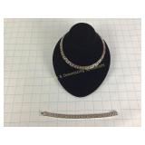Sterling Necklace & Bracelet 69.1 Grams Total