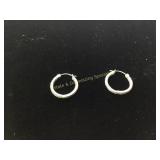 14K Diamond Earrings 2.2 Grams Total Weight