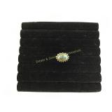 Sterling Agate Size 9 Ring 15.6 Grams Total Weight