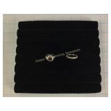 2 Sterling Size 9.25-10.25 Rings Citrine & CZ