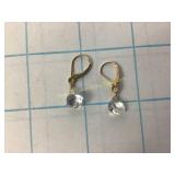14K Gold Leverback Earrings 1.4 Grams Total Weight