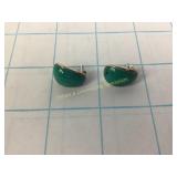 Sterling & Turquoise Earrings 4 Grams Total Weight