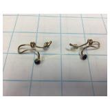 Fanciful Earrings w/ Purple Stones