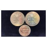 3 Token Coins Washington Indiana