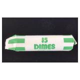 Roll of 50 Silver Dimes Pre-1964