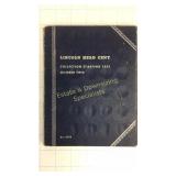 Lincoln Head Cent Collection Book #2 1941