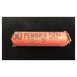 Roll 1955-S Wheat Pennies