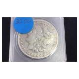 1888 Morgan Silver Dollar in Plastic Holder
