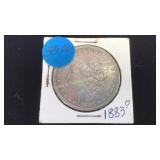 1883-0 Morgan Silver Dollar in Holder