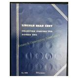 Lincoln Head Cent Collection Folder w/ 72 Coins