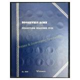 Roosevelt Dime Collection Folder w/ 40 Coins