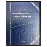 Jefferson Nickel Collection Folder w/ 10 Coins