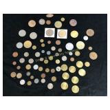 Lot of Foreign Coins, Tokens, Presidential Coins +