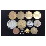 12 Tokens & Commemorative Coins