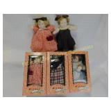 5 Rare Michel & Co Who Loves You Vintage Dolls