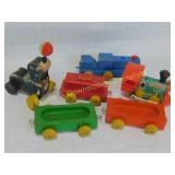 Fisher Price Wood Pull Train Set Seal More