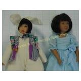 2 Ltd. Ed. Helen Kish 12" Vinyl Dolls White Rabbit