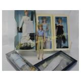 4 Princess Diana 16" Portrait Dolls & Clothes