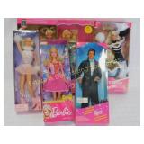 5 Barbies Beauty Queen & Athletics + Ken NRFB
