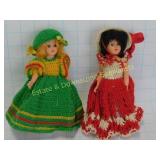 2 Vintage Plastic / Composite Sleep Eye Dolls