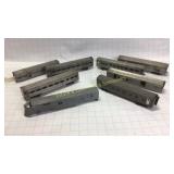 8 Metal Electric Scale Model Train Cars