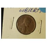 1955-S Wheat Cent Misspelled Liberty Error