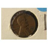 1959-D Lincoln Cent No Rim - Error