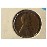 1956 Wheat Cent Misspelled Liberty