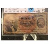 1863 United States 25 Cent Fractional Currency