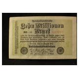 1923 Germany 10 Million Marks Currency