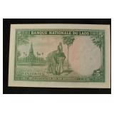 Laos 5 Kip Note