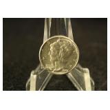 1944-Mercury Silver Dime Uncirculated