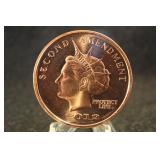 2nd Amendment .999 1oz Copper Round