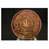 "Hit it" .999 1oz Copper Round