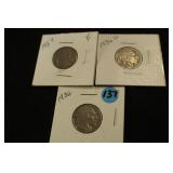 1936, 1936-D, 1937 Buffalo Nickels